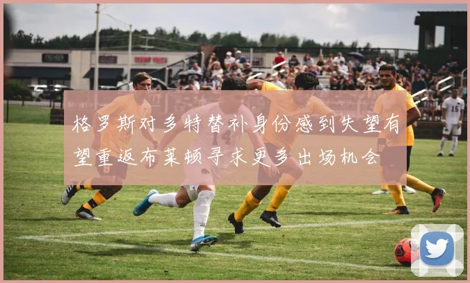 格罗斯对多特替补身份感到失望有望重返布莱顿寻求更多出场机会